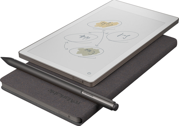 reMarkable Paper Pro Move with Book Case Basalt right side