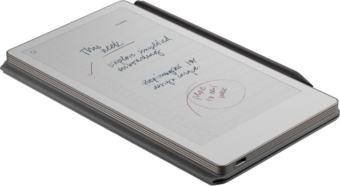 reMarkable Paper Pro Move with Book Case Leather Black left side