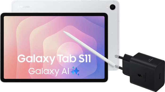 Samsung Galaxy Tab S11 11 inches 128GB WiFi Silver + Charger Pack Main Image