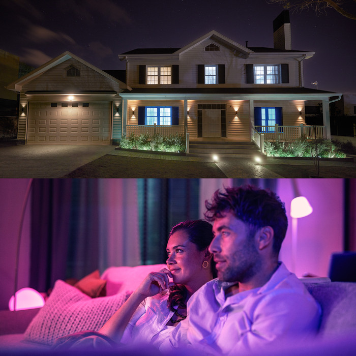 Philips Hue Essential White and Color GU10 3-pack product in gebruik