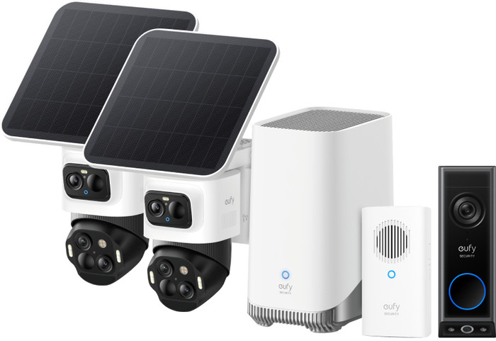 EufyCam S4 Lot de 2 + HomeBase 3 + Video Doorbell E340 + Chime Main Image