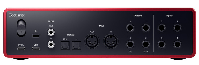 Focusrite Scarlett4 16i16 arrière