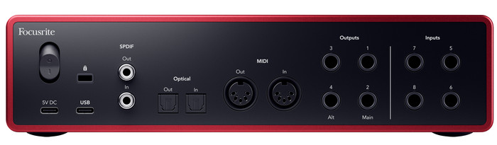 Focusrite Scarlett4 18i16 arrière