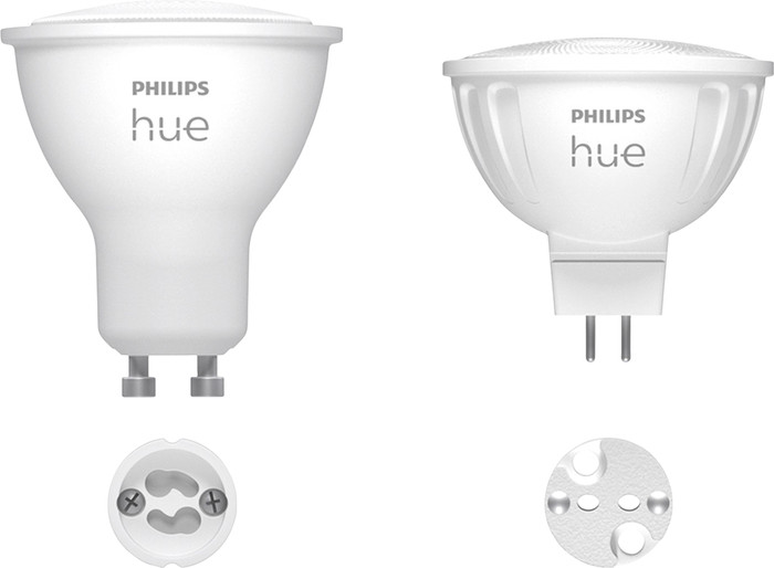 Philips Hue White and Color Starter Pack GU10 3-pack + Bridge Pro + dimmer visual leverancier