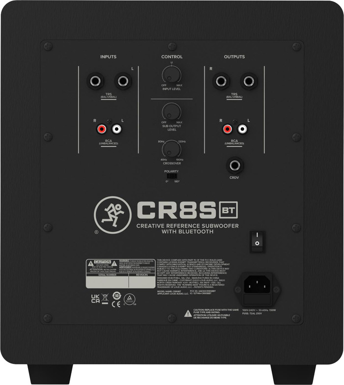 Mackie CR8S Black back