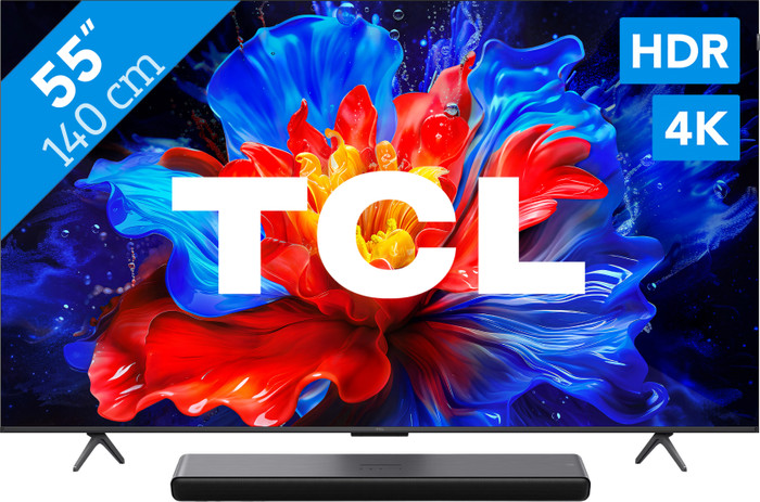 TCL 55" QLED P81K 4K (2025) + TCL S45H 2.0 Barre de Son Main Image