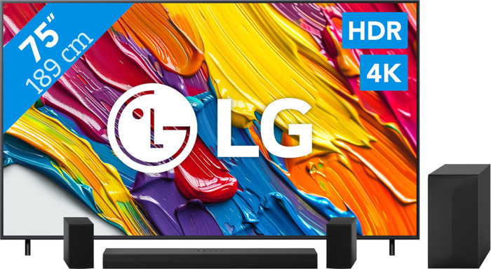 LG 75 inches QNED82 4K (2025) + LG DS60TR Main Image