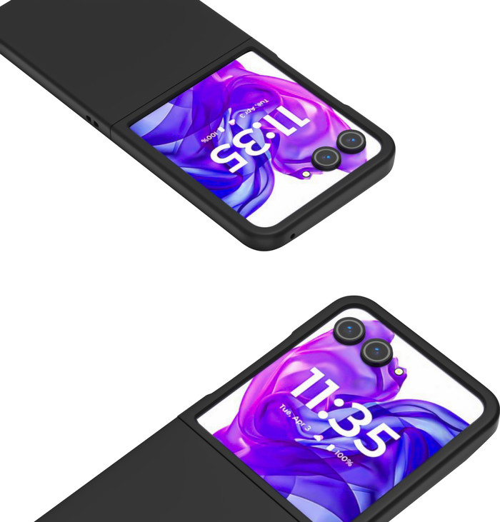 Just in Case Hard Case Motorola Razr 60 Back Cover Noir côté droit