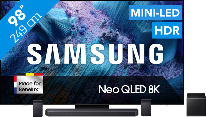 Samsung 98 inches Neo QLED QN990F 8K (2025) + Samsung HW-Q930F Black Main Image