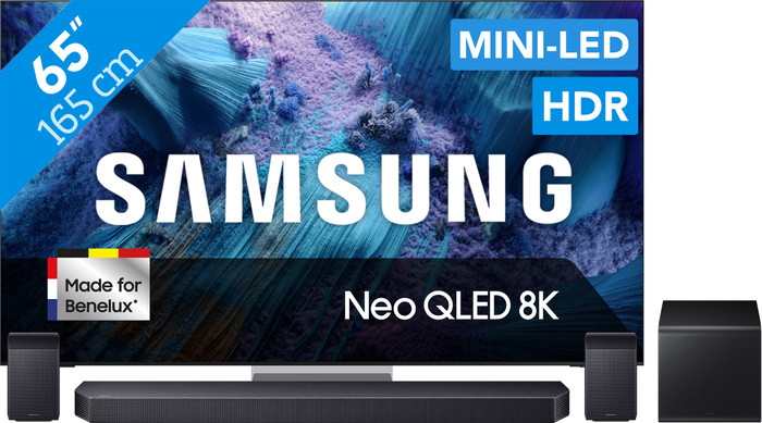 Samsung 65" Neo QLED QN990F 8K (2025) + Samsung HW-Q930F Zwart Main Image