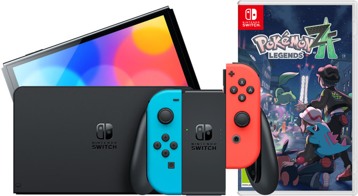 Nintendo Switch OLED Blauw/Rood + Pokémon Legends: Z-A Main Image