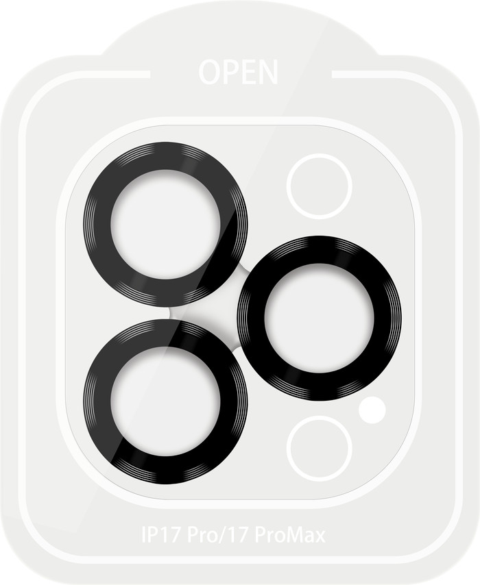 BlueBuilt Aluminium Protège-objectif Apple iPhone 17 Pro/17 Pro Max Noir détail