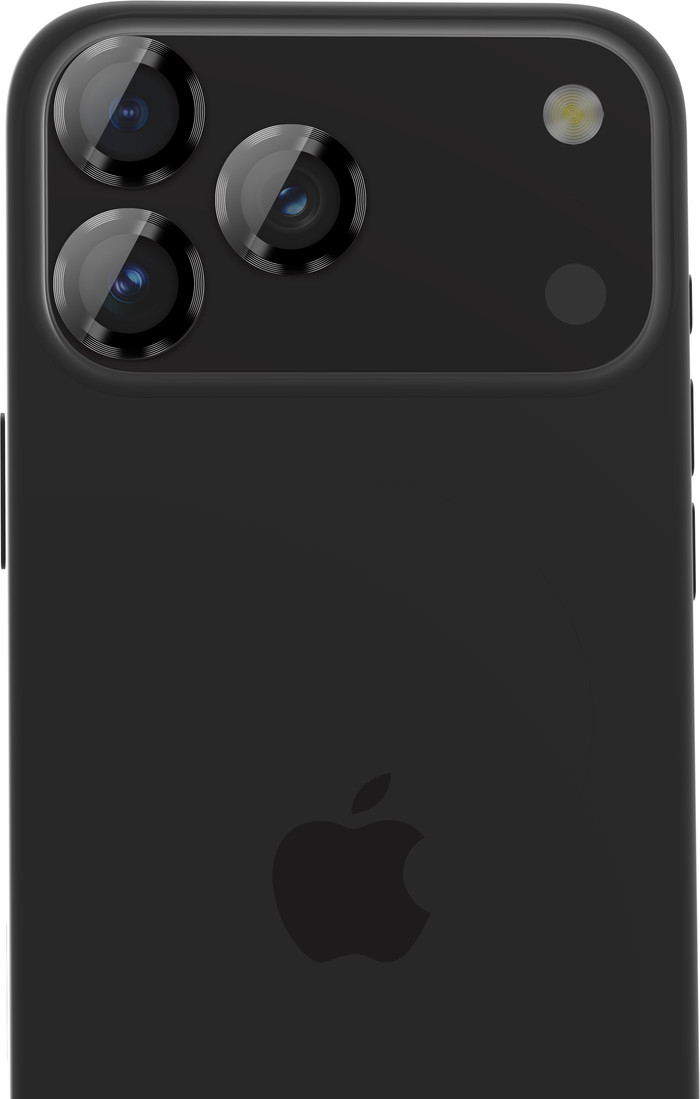 BlueBuilt Aluminium Protège-objectif Apple iPhone 17 Pro/17 Pro Max Noir avant