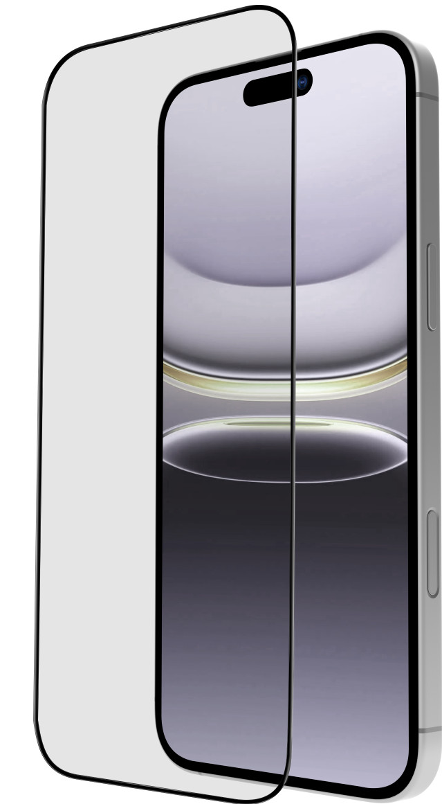 BlueBuilt Protective Back Cover with MagSafe iPhone 17 Transparent + BlueBuilt iPhone 17 Screen Protector Glass front