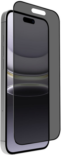 BlueBuilt Protective Back Cover met MagSafe iPhone 17 Transparant + iPhone 17 Privacy Screenprotector Glas voorkant