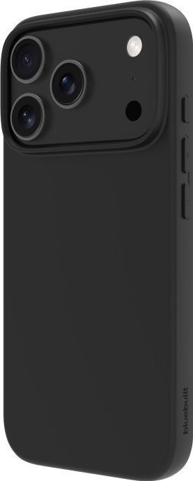 BlueBuilt Back Cover iPhone 17 Pro Zwart + BlueBuilt iPhone 17 Pro Privacy Screenprotector Glas rechterkant