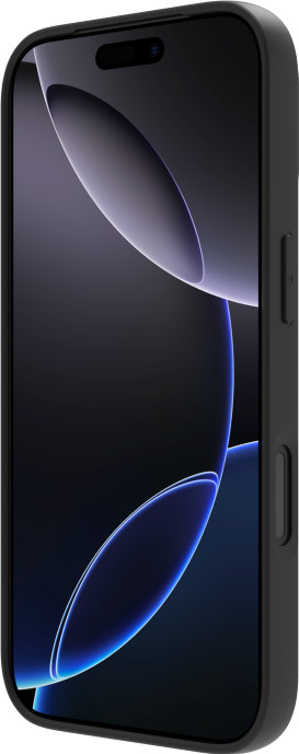 BlueBuilt Back Cover iPhone 17 Pro Zwart + BlueBuilt iPhone 17 Pro Privacy Screenprotector Glas linkerkant