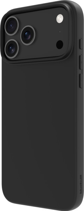 BlueBuilt Back Cover iPhone 17 Pro Max Black + BlueBuilt iPhone 17 Pro Max Screen Protector Glass right side