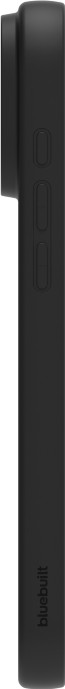 BlueBuilt Back Cover iPhone 17 Pro Max Black + BlueBuilt iPhone 17 Pro Max Screen Protector Glass left side