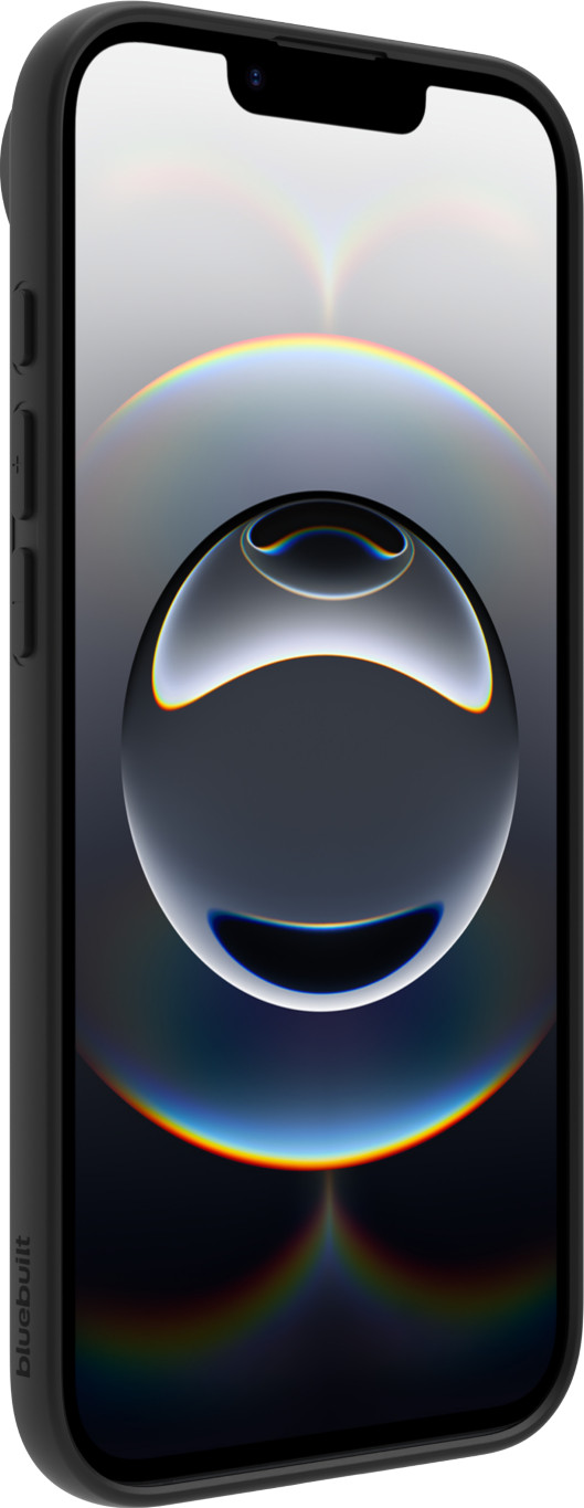 BlueBuilt Back Cover iPhone 17 Air Noir + BlueBuilt iPhone 17 Air Protège-écran Verre côté droit