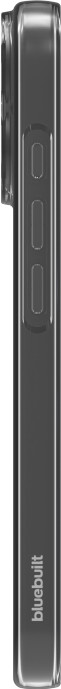 BlueBuilt Back Cover iPhone 17 Transparent + BlueBuilt iPhone 17 Protège-écran Verre côté gauche