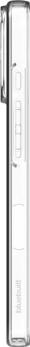 BlueBuilt Back Cover iPhone 17 Transparent + BlueBuilt iPhone 17 Protège-écran Verre côté gauche