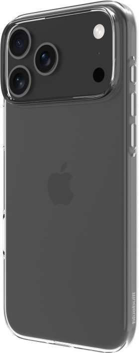 BlueBuilt Back Cover iPhone 17 Pro Max Transparent + BlueBuilt iPhone 17 Pro Max Protège-écran Verre côté droit