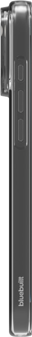BlueBuilt Back Cover iPhone 17 Pro Max Transparent + BlueBuilt iPhone 17 Pro Max Protège-écran Verre côté gauche