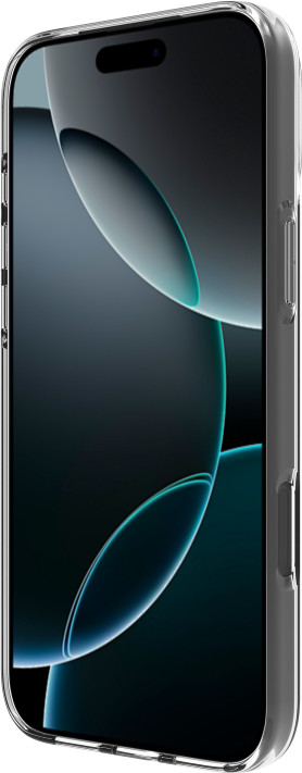 BlueBuilt Back Cover iPhone 17 Pro Max Transparent + BlueBuilt iPhone 17 Pro Max Protège-écran Verre côté gauche