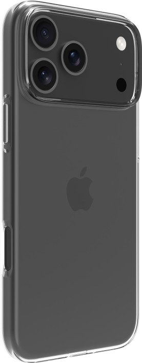 BlueBuilt Back Cover iPhone 17 Pro Max Transparent + BlueBuilt iPhone 17 Pro Max Protège-écran Verre côté droit