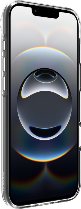 BlueBuilt Back Cover iPhone 17 Air Transparent + BlueBuilt iPhone 17 Air Screen Protector Glass right side