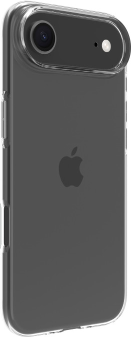 BlueBuilt Back Cover iPhone 17 Air Transparent + BlueBuilt iPhone 17 Air Screen Protector Glass right side