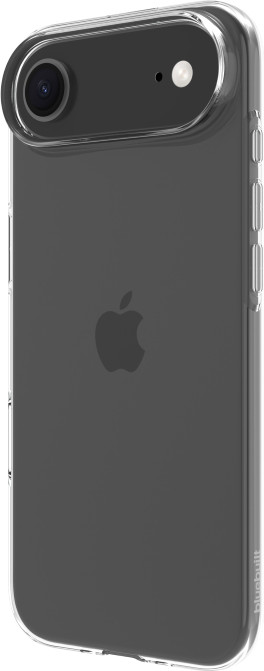 BlueBuilt Back Cover iPhone 17 Air Transparent + BlueBuilt iPhone 17 Air Screen Protector Glass right side