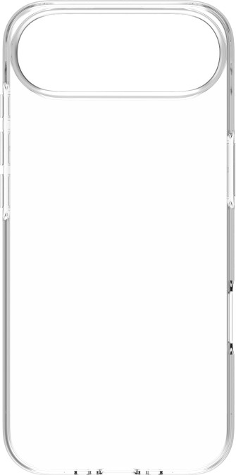 BlueBuilt Back Cover iPhone 17 Air Transparent + BlueBuilt iPhone 17 Air Screen Protector Glass front