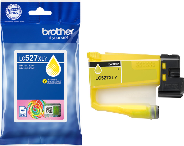 Brother LC-527XL Cartridge Yellow packaging
