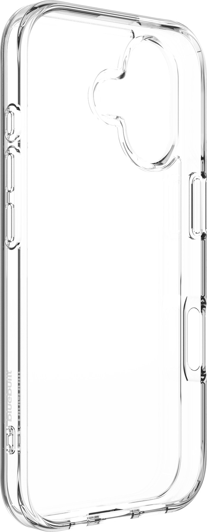 BlueBuilt Protective Back Cover iPhone 17 Transparant + BlueBuilt iPhone 17 Screenprotector Glas rechterkant