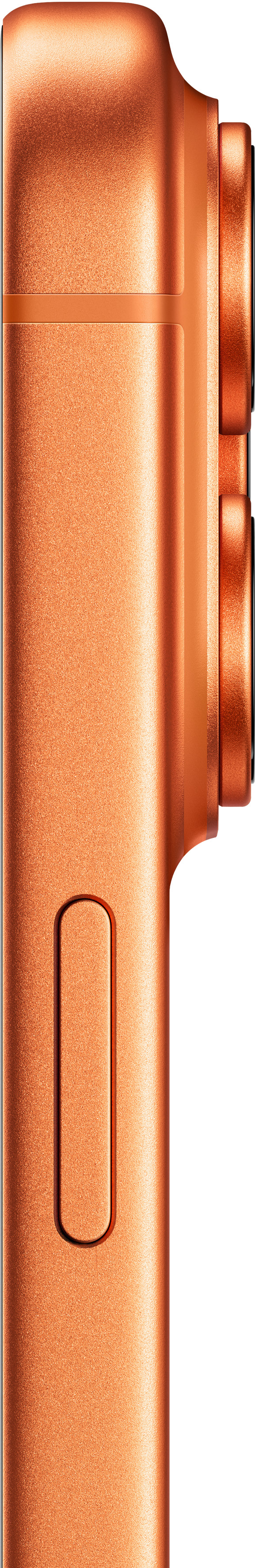 Apple iPhone 17 Pro Max 512 Go Orange + BlueBuilt Protective Back Cover Transparent côté droit