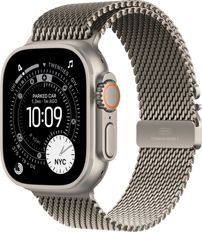Apple Watch Ultra 3 Cellular 49mm Natural Milanese Loop M Main Image