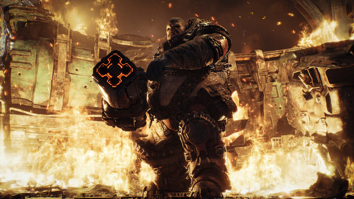 Gears of War: E-Day Xbox Series X product in gebruik