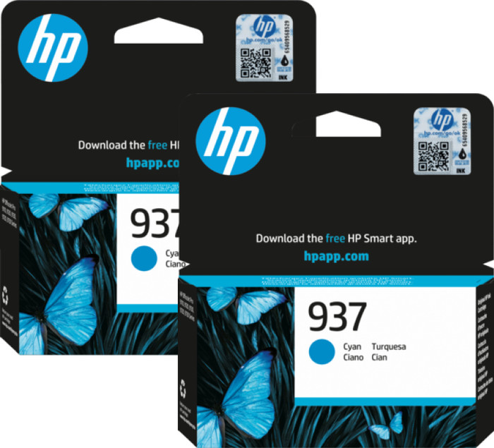 HP 937 Cartouche Cyan (2 pièces) Main Image