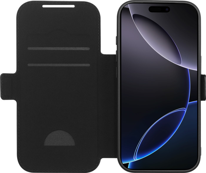 BlueBuilt Apple iPhone 17 Pro Book Case Cuir Noir Main Image