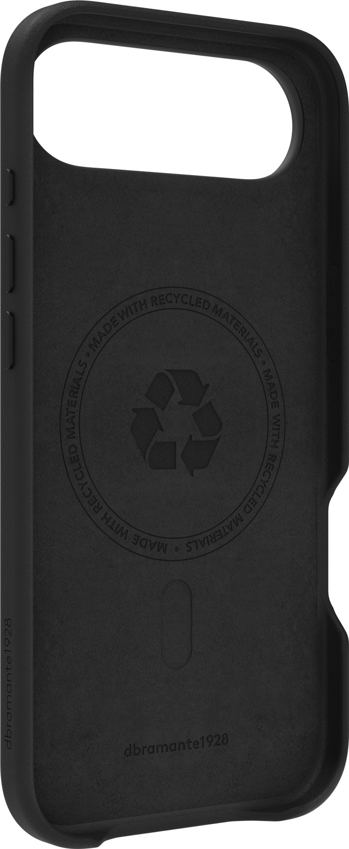 DBramante1928 Roskilde Apple iPhone 17 Air Back Cover met MagSafe Leer Zwart voorkant