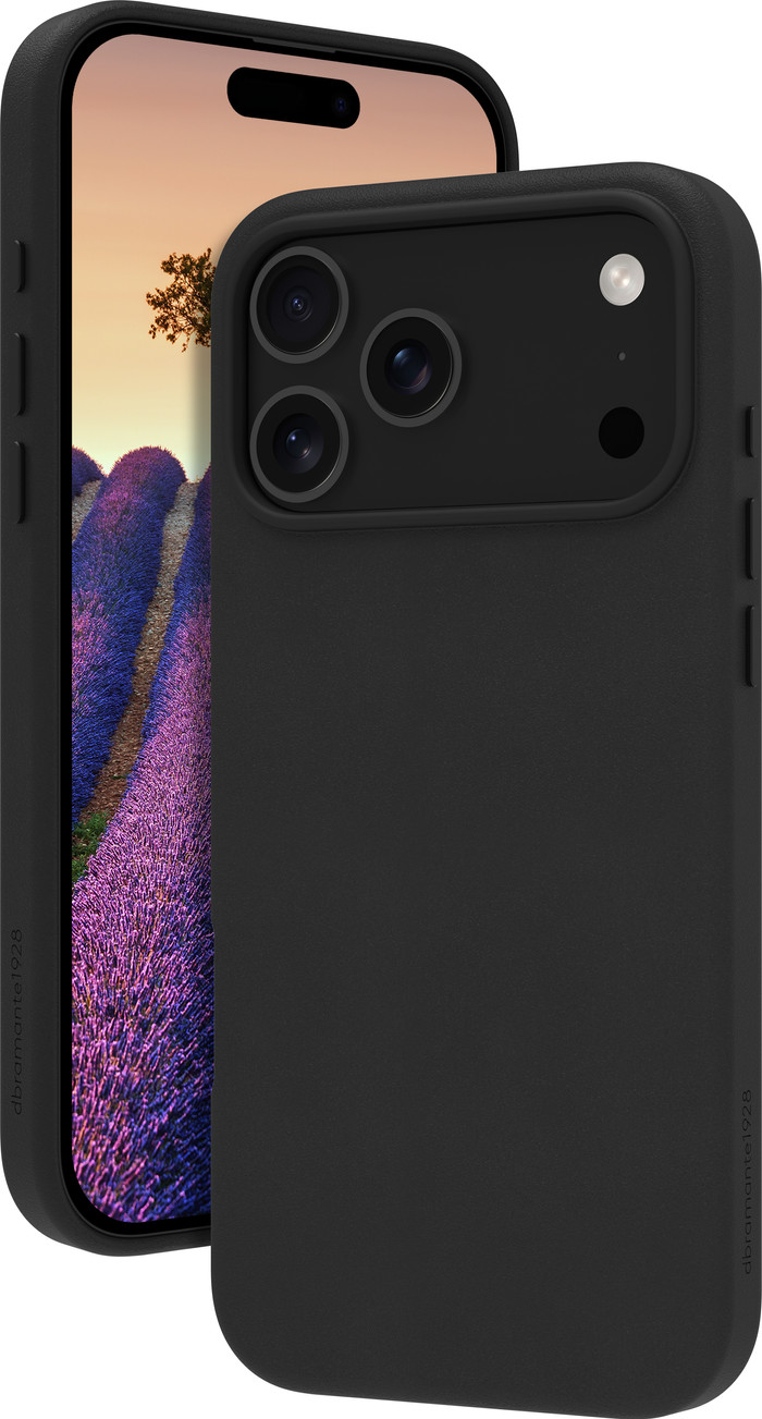 DBramante1928 Roskilde Apple iPhone 17 Pro Max Back Cover avec MagSafe Cuir Noir avant