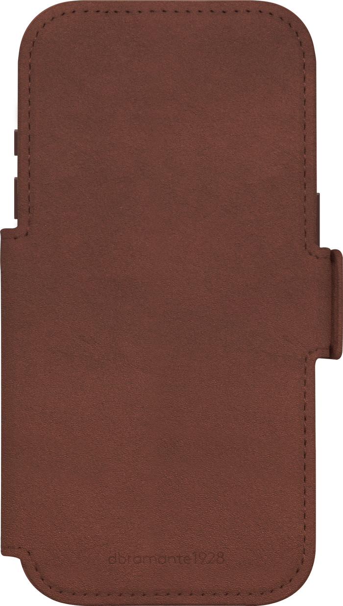 dbramante1928 Lynge iPhone 17 Pro Book Case Leather with MagSafe Brown back