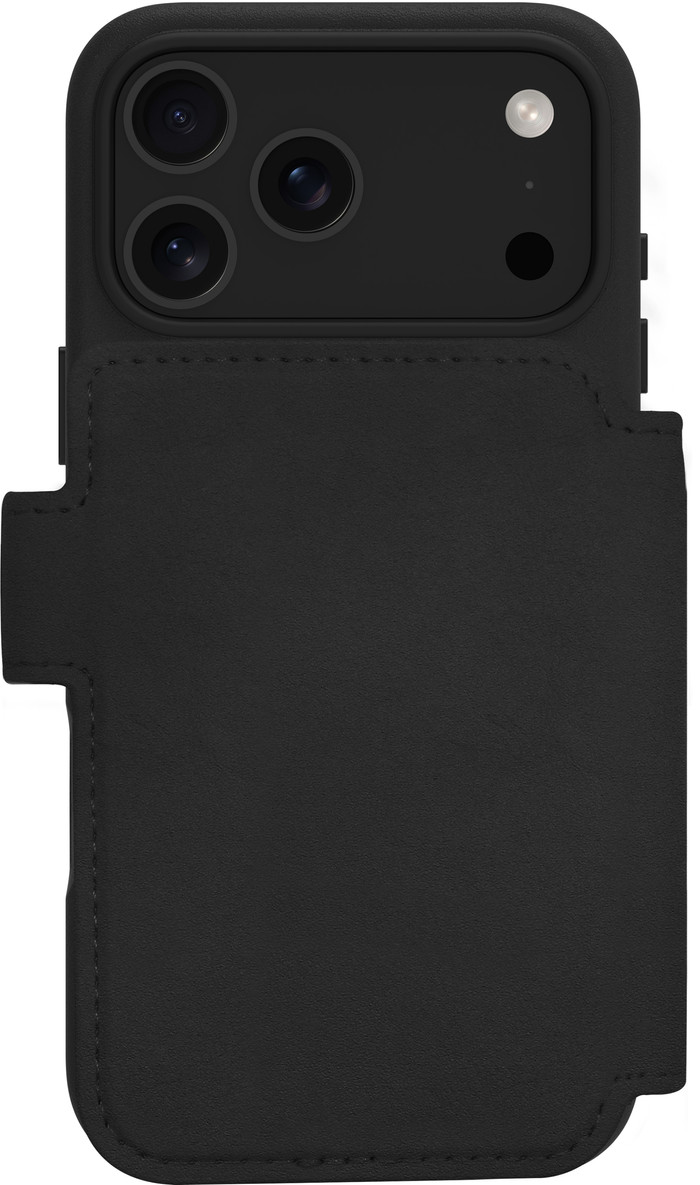 DBramante1928 Lynge iPhone 17 Pro Max Book Case Cuir avec MagSafe Noir arrière