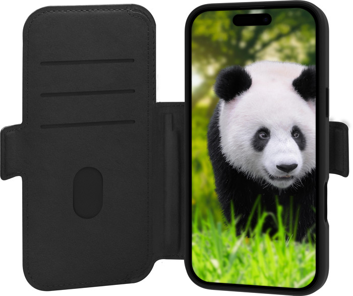 DBramante1928 Lynge iPhone 17 Pro Max Book Case Cuir avec MagSafe Noir Main Image