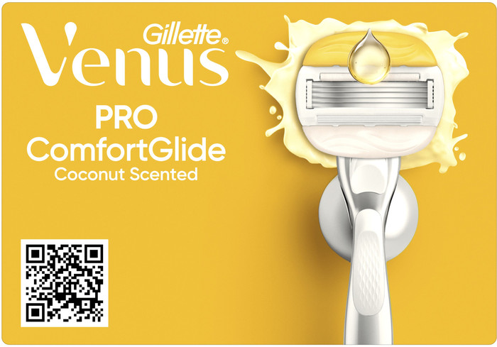 Gillette Venus Pro ComfortGlide + 6 Replacement Blades packaging