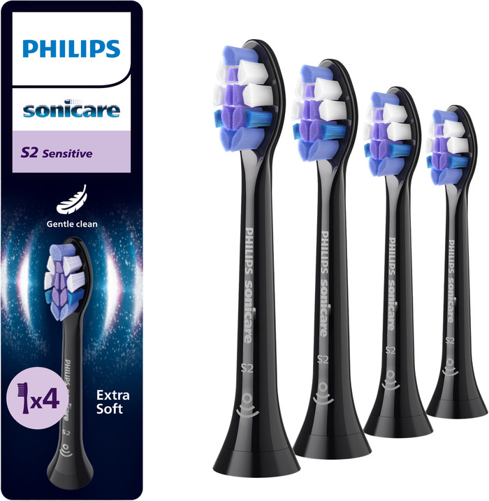 Philips Sonicare Optimal Sensitive HX6054/88 Noir (4 Pièces) Main Image
