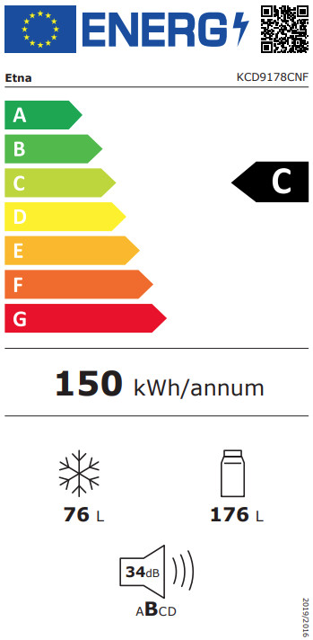 ETNA KCD9178CNF energy label