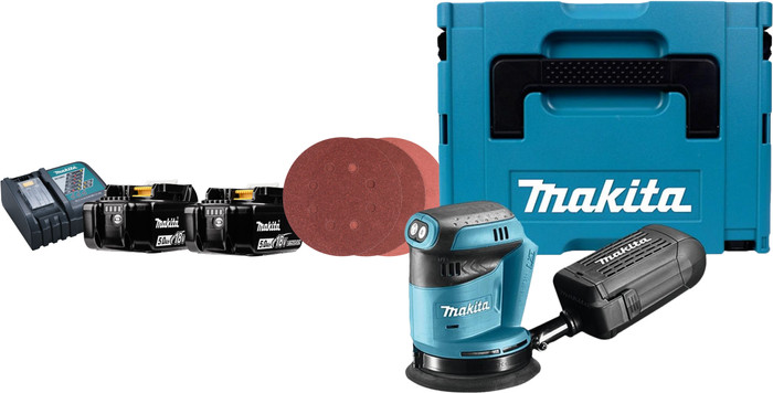Makita DBO180ZJ Batterie 5,0 Ah (2x) Pack Complet Main Image